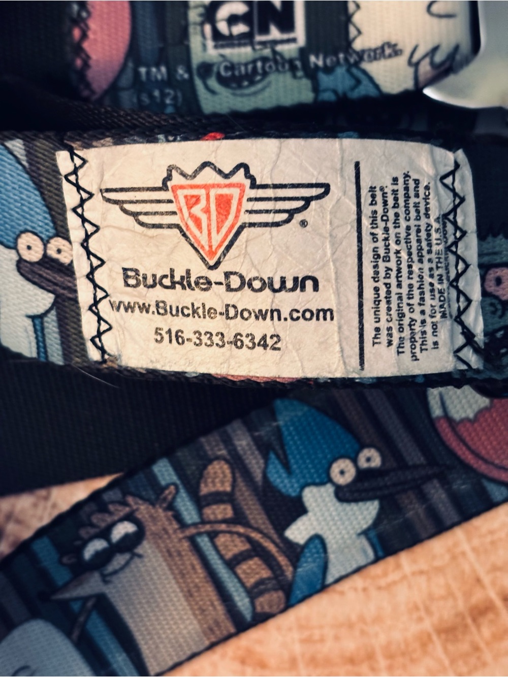 Buckle-Down Regular Show Rigby Seatbelt Belt, Adjustable - Picture 5 of 6
